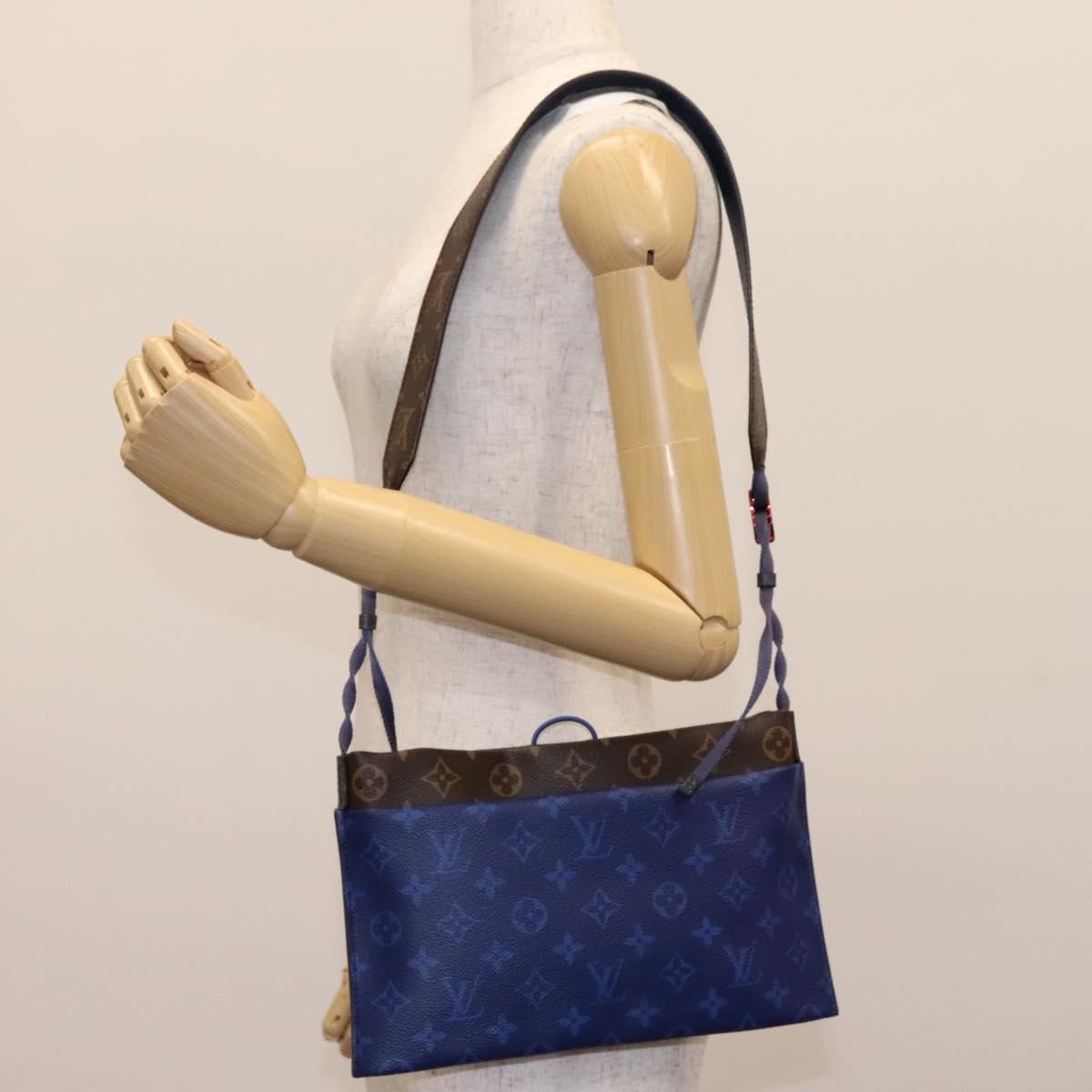 Louis Vuitton Outdoor Pouch Limited Edition Monogram Pacific Canvas, Blue, Canvas, Shoulder Bag