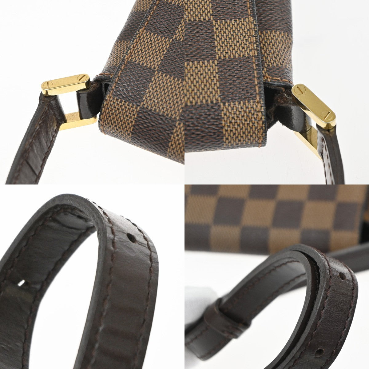 Louis Vuitton Musette Salsa Handbag Damier Canvas, BROWN, CANVAS, Shoulder bag
