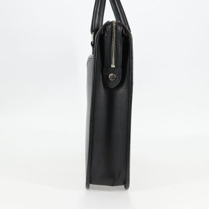 Burberry BUSINESS BAG BLACK LEATHER, BLACK, LEATHER, Briefcase