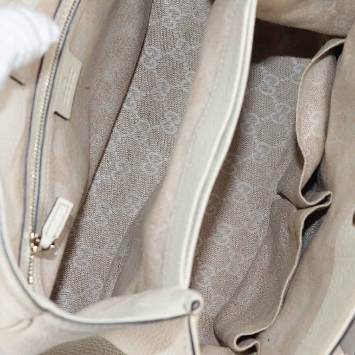 Gucci Diana Bamboo Top Handle Tote Leather, WHITE, LEATHER, Handbag