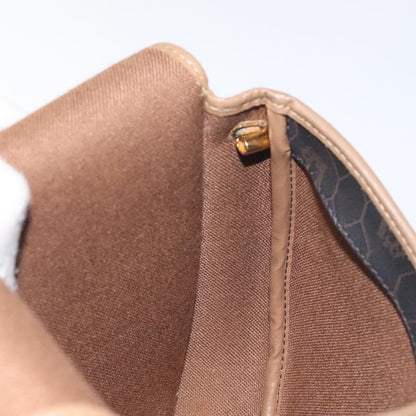 Christian Dior Vintage Honeycomb Flap Crossbody Bag Coated Canvas, BLACK, CANVAS, Crossbody bag