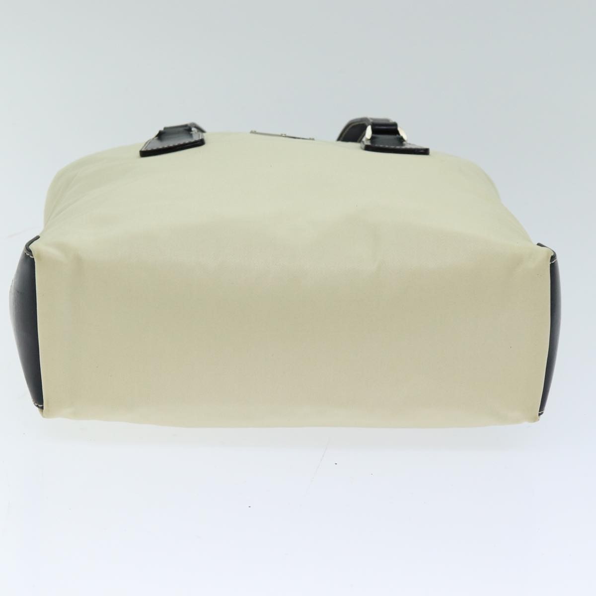 Prada Vintage Zip Handbag Tessuto, BEIGE, NYLON, Handbag