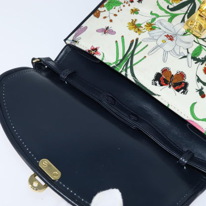 Gucci Vintage Flap Crossbody Bag GG Coated Canvas and Leather, MULTICOLOUR, CANVAS, Shoulder bag