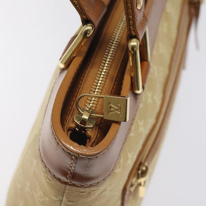 Louis Vuitton Lucille Handbag Mini Lin, BEIGE, CANVAS, Handbag