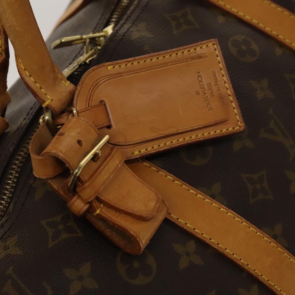 Louis Vuitton Keepall Bag Monogram Canvas, BROWN, CANVAS, Travel bag