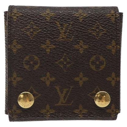 Louis Vuitton CASE JEWELRY BOX Canvas, BROWN, CANVAS, Wallets