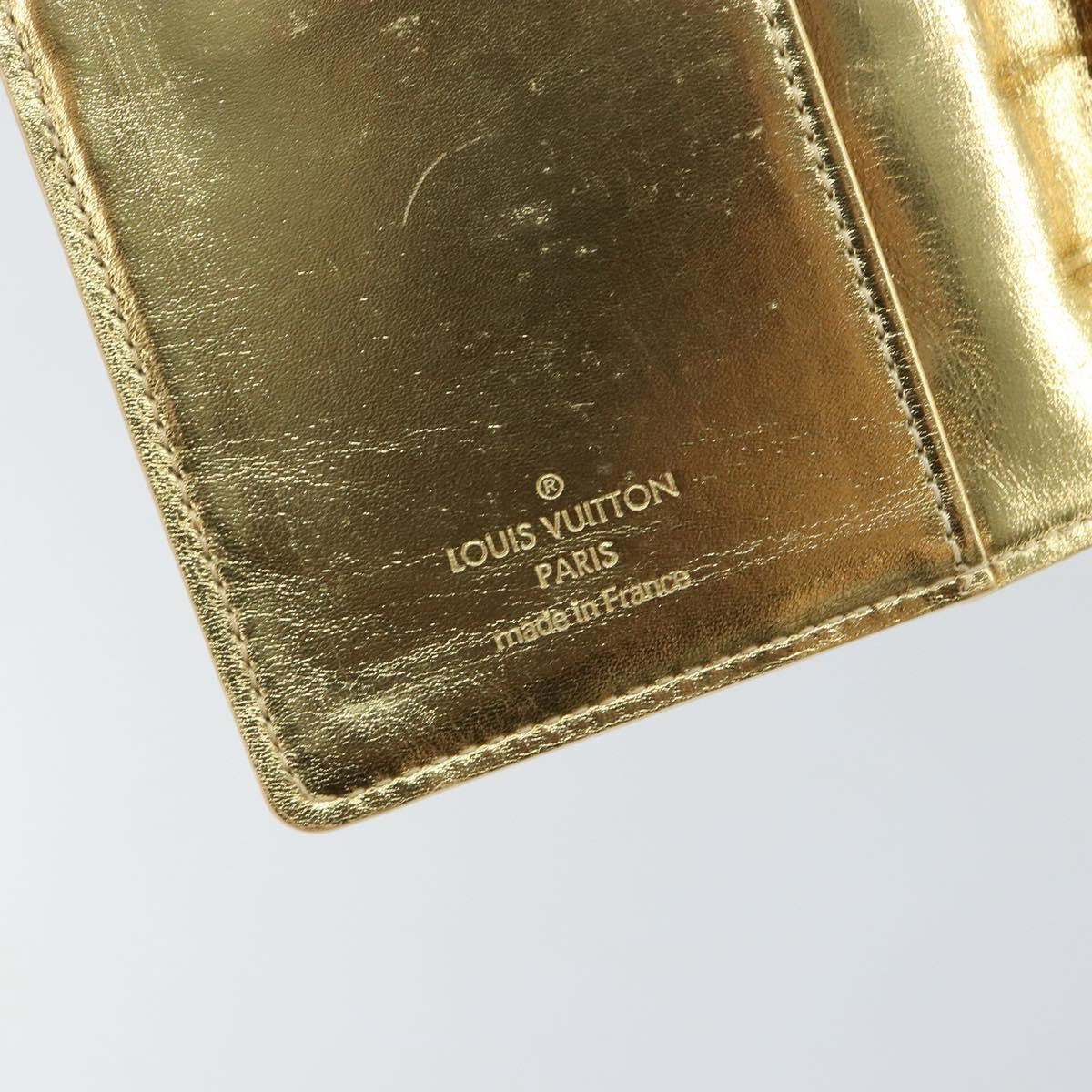 Louis Vuitton Agenda Cover Patent Leather, GOLD, PATENT_LEATHER, Wallets