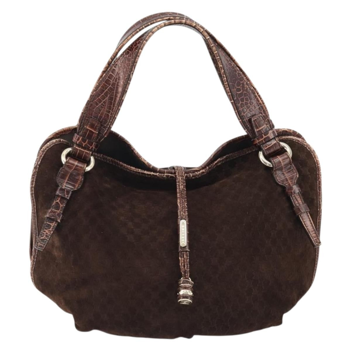 Celine Bittersweet Canvas, Brown, Canvas, Handbag