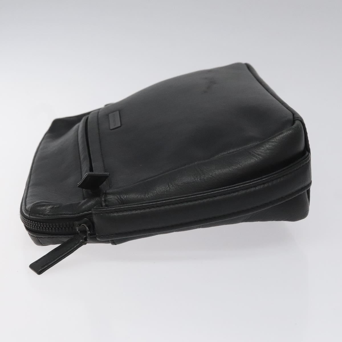 Balenciaga Vintage Pouch Leather, BLACK, LEATHER, Clutche & pouche