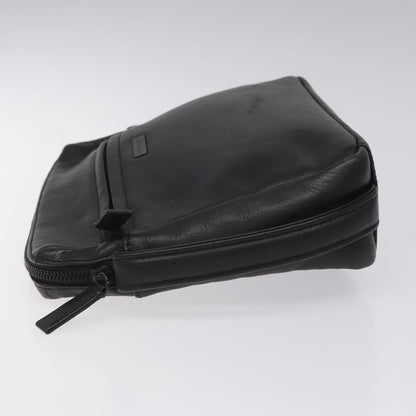 Balenciaga Vintage Pouch Leather, BLACK, LEATHER, Clutche & pouche
