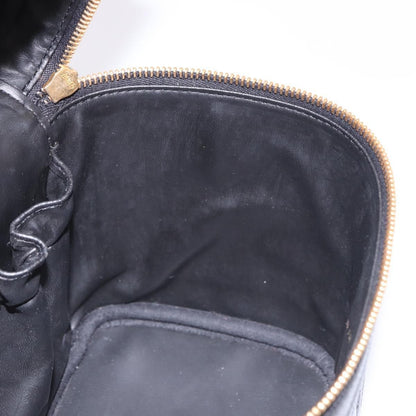Chanel Vintage Timeless Cosmetic Case Caviar, Black, Leather, Handbag
