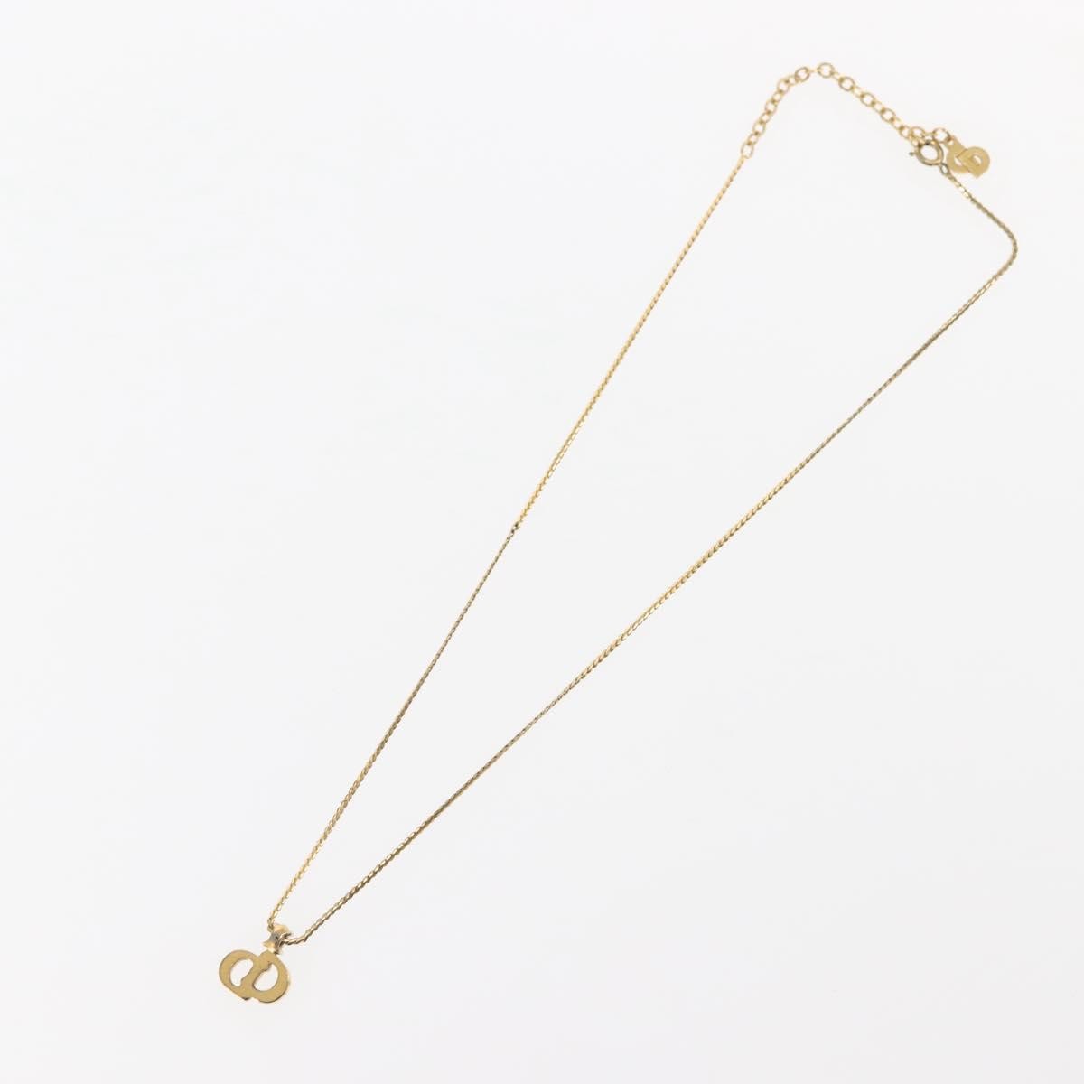 Christian Dior CD Logo necklace Metal, GOLD, METAL, Necklace