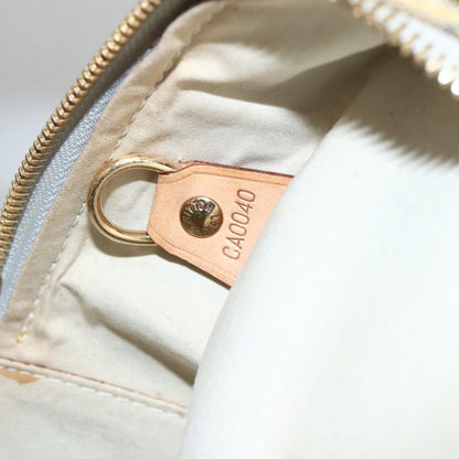 Louis Vuitton Marie Handbag Mini Lin, BLUE, CANVAS, Handbag