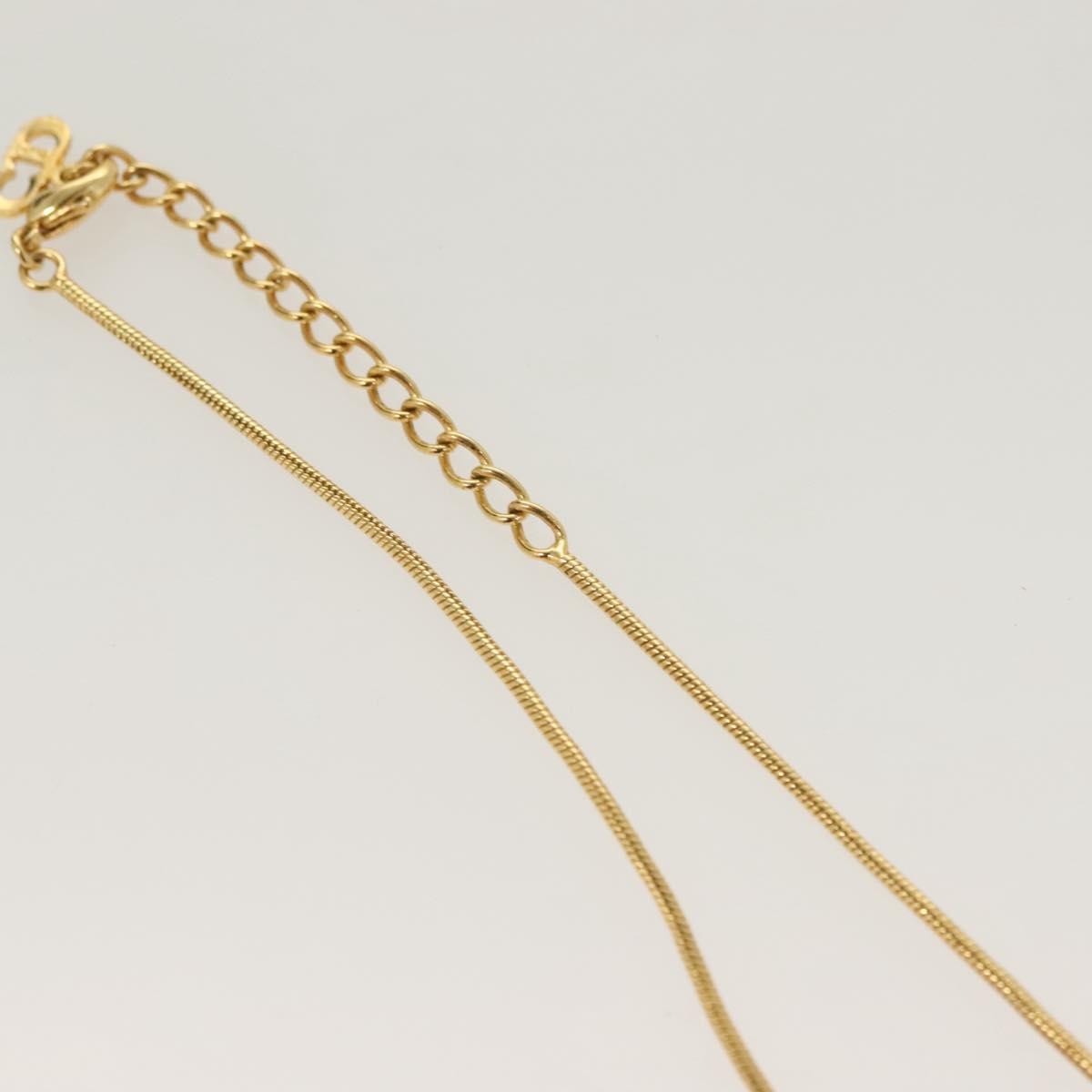 Christian Dior D logo Pendant Necklace Metal, GOLD, METAL, Necklace