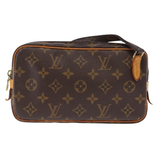 Louis Vuitton Pochette Marly Bandouliere Bag Monogram Canvas, BROWN, CANVAS, Shoulder bag
