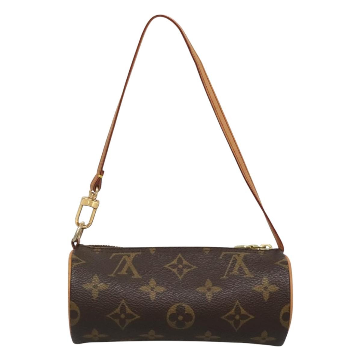 Louis Vuitton Papillon Pochette Monogram Canvas, BROWN, CANVAS, Handbag