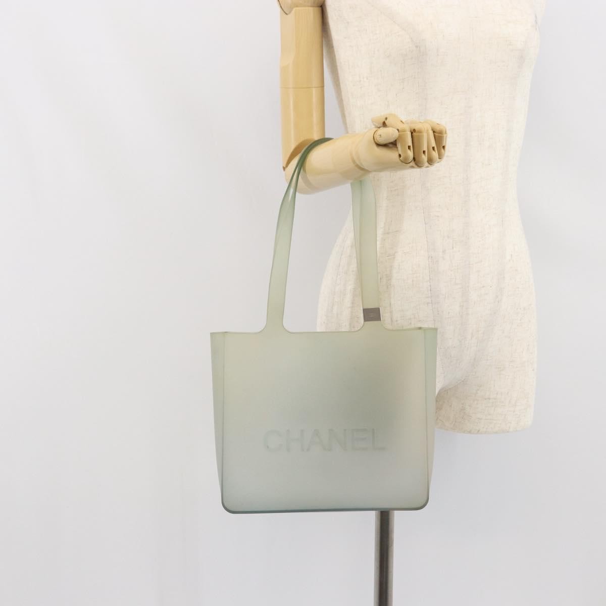 Chanel Jelly Tote Rubber, BLUE, RUBBER, Tote bag