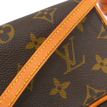 Louis Vuitton Twin Handbag Monogram Canvas, Brown, Canvas, Clutch