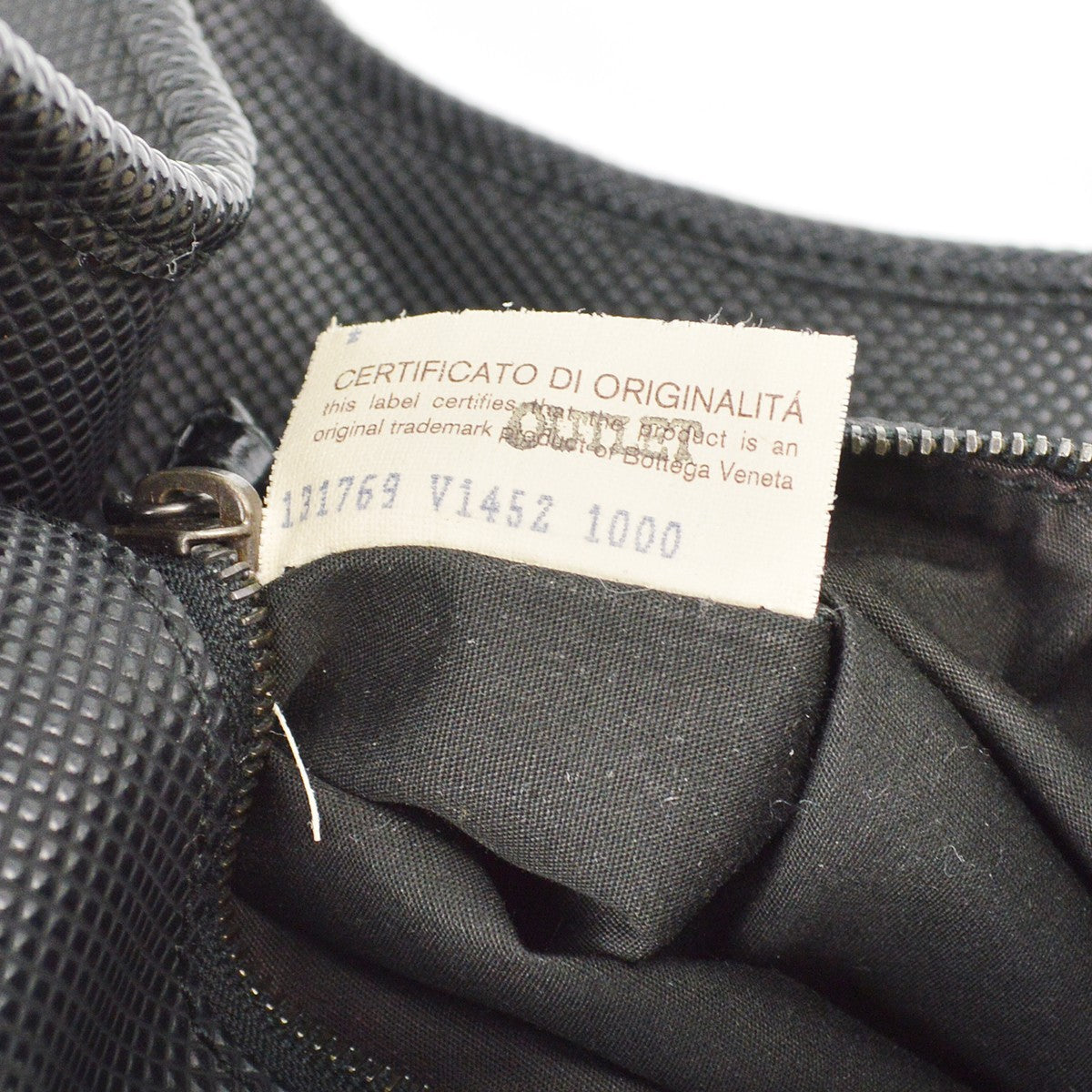 Bottega Veneta Campana Hobo Intrecciato Nappa, BLACK, LEATHER, Handbag