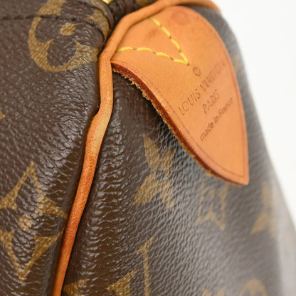 Louis Vuitton Speedy Handbag Monogram Canvas, Brown, Canvas, Handbag