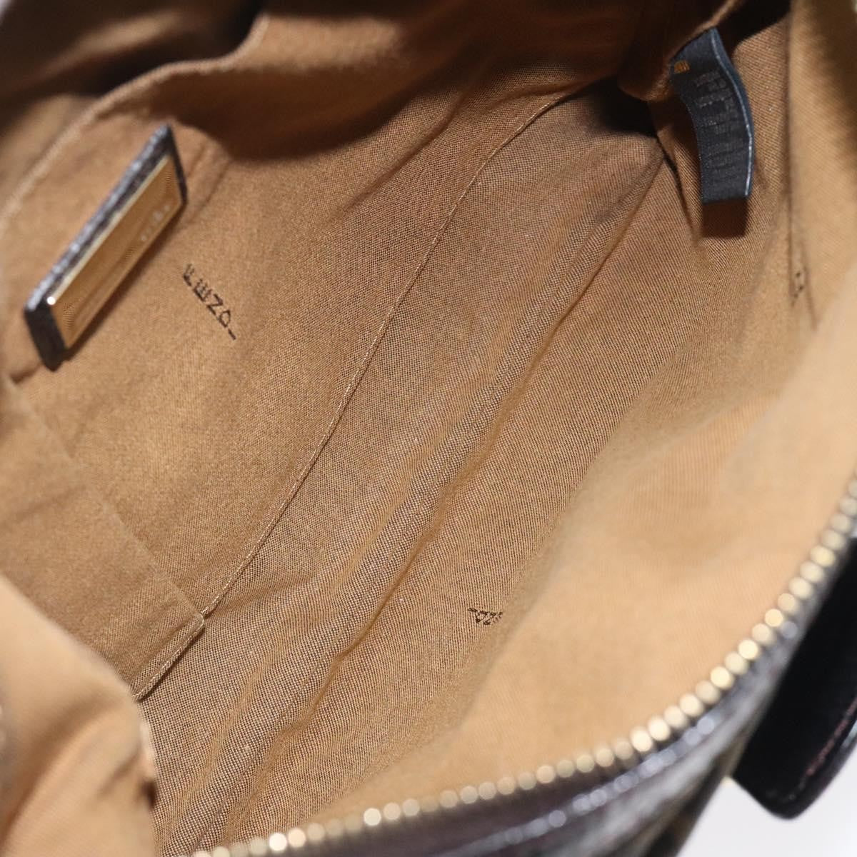 Fendi Chef Zip Crossbody Bag Zucca Canvas, BROWN, CANVAS, Crossbody bag