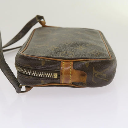 Louis Vuitton Pochette Marly Bandouliere Bag Monogram Canvas, BROWN, CANVAS, Crossbody bag