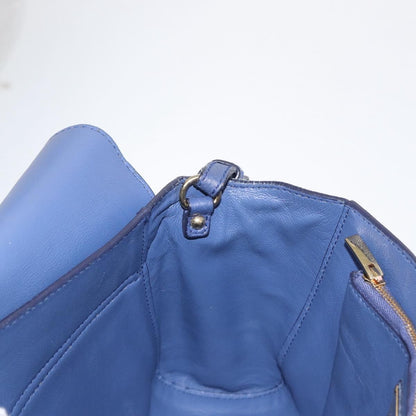 Salvatore Ferragamo Abbey Shoulder Bag Leather, NAVY, LEATHER, Shoulder bag