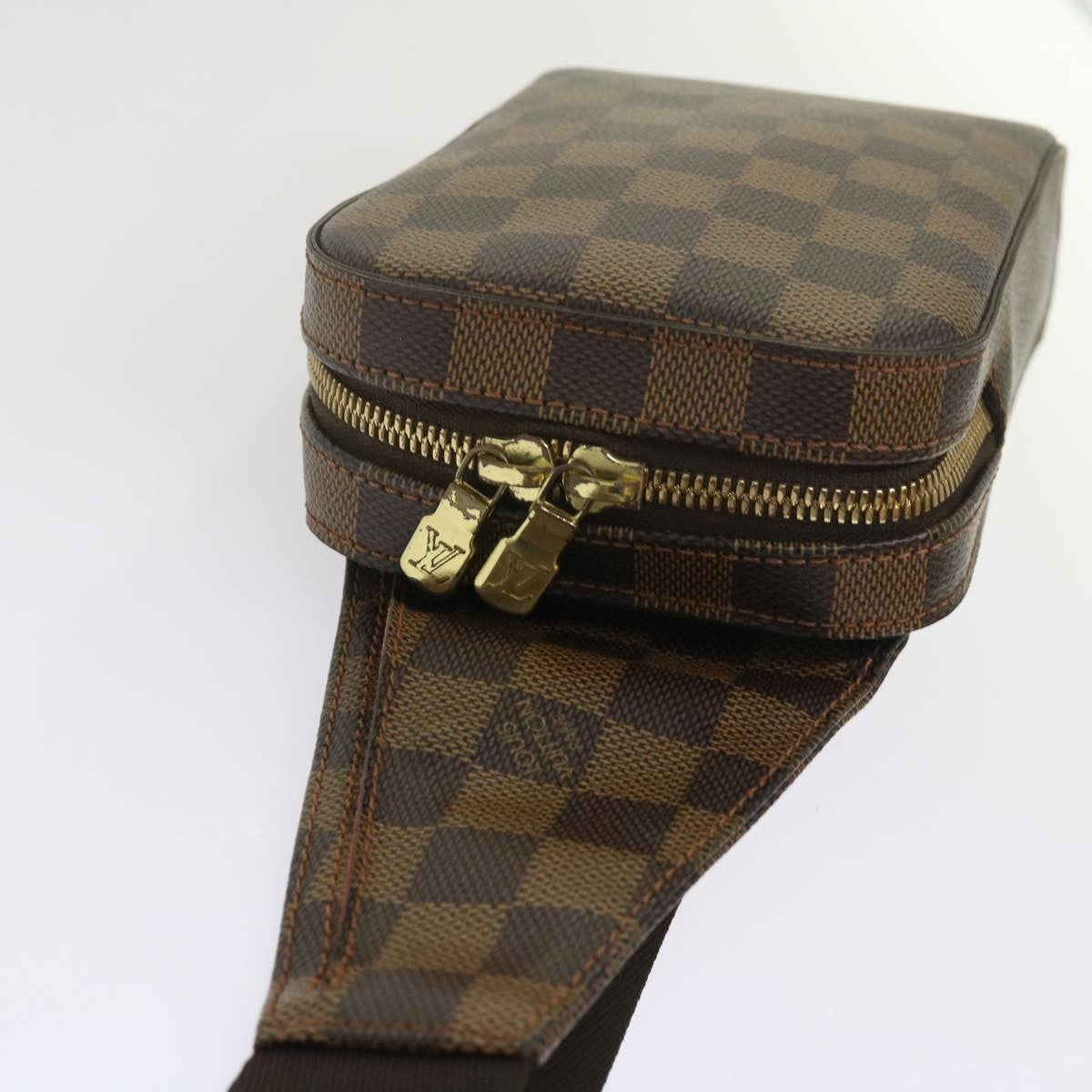 Louis Vuitton Geronimos Waist Bag Damier, BROWN, CANVAS, Travel bag