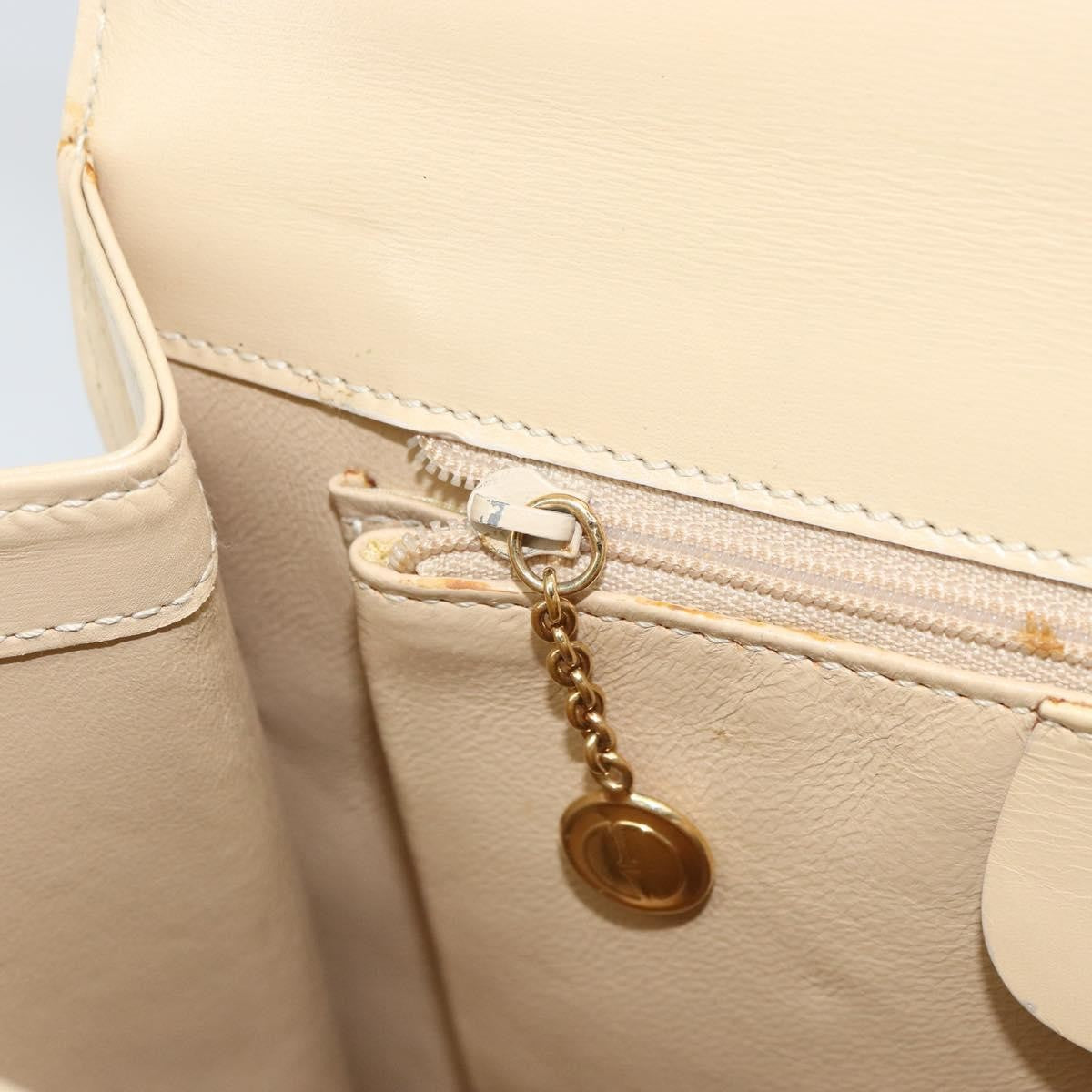 Gucci Vintage Lady Lock Top Handle Bag Leather, BEIGE, LEATHER, Handbag