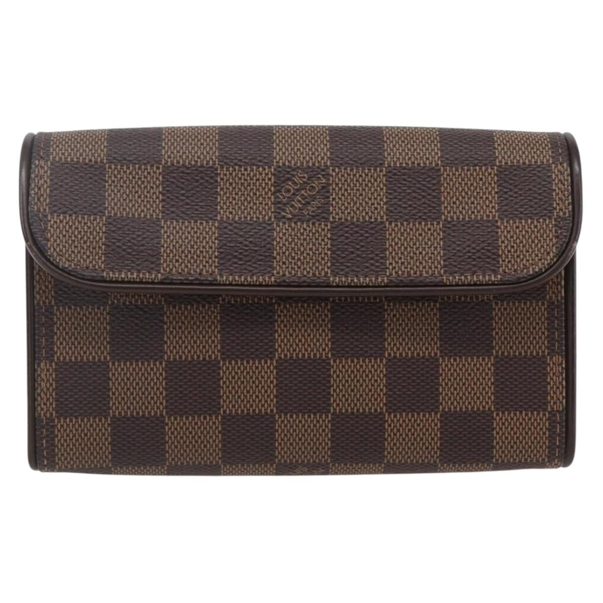 Louis Vuitton Florentine Waist Bag Damier Canvas, Brown, Canvas, Clutch