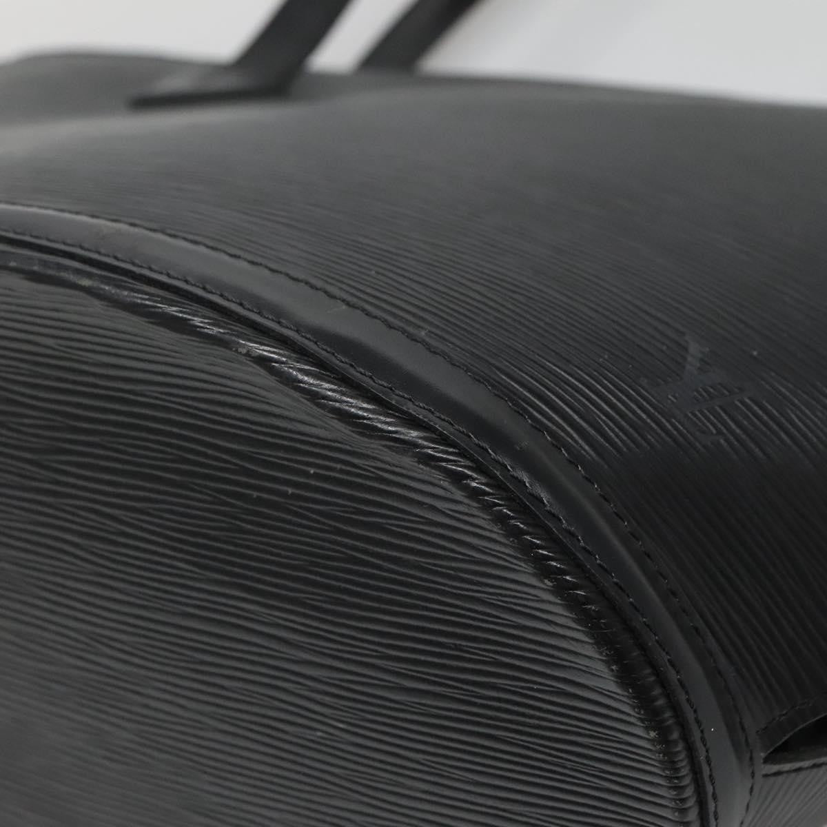 Louis Vuitton Saint Jacques Handbag Epi Leather, BLACK, LEATHER, Shoulder bag