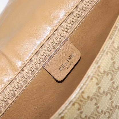 Celine Vintage Macadam Shoulder Bag Canvas, BEIGE, CANVAS, Shoulder bag