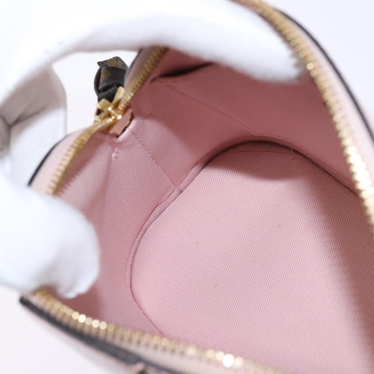 Louis Vuitton Alma Chain Handbag Vernis with Monogram Canvas, PINK, PATENT_LEATHER, Shoulder bag