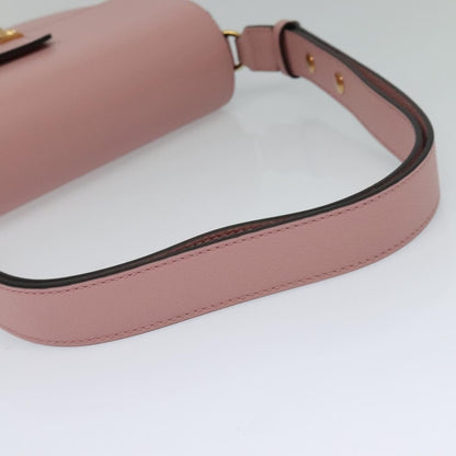 Versace Virtus Flap Messenger Bag Leather, PINK, LEATHER, Shoulder bag