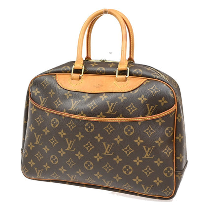Louis Vuitton Deauville Handbag Monogram Canvas, BROWN, CANVAS, Handbag