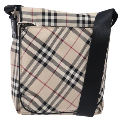 Burberry Zip Messenger Bag Nylon, BEIGE, NYLON, Shoulder bag