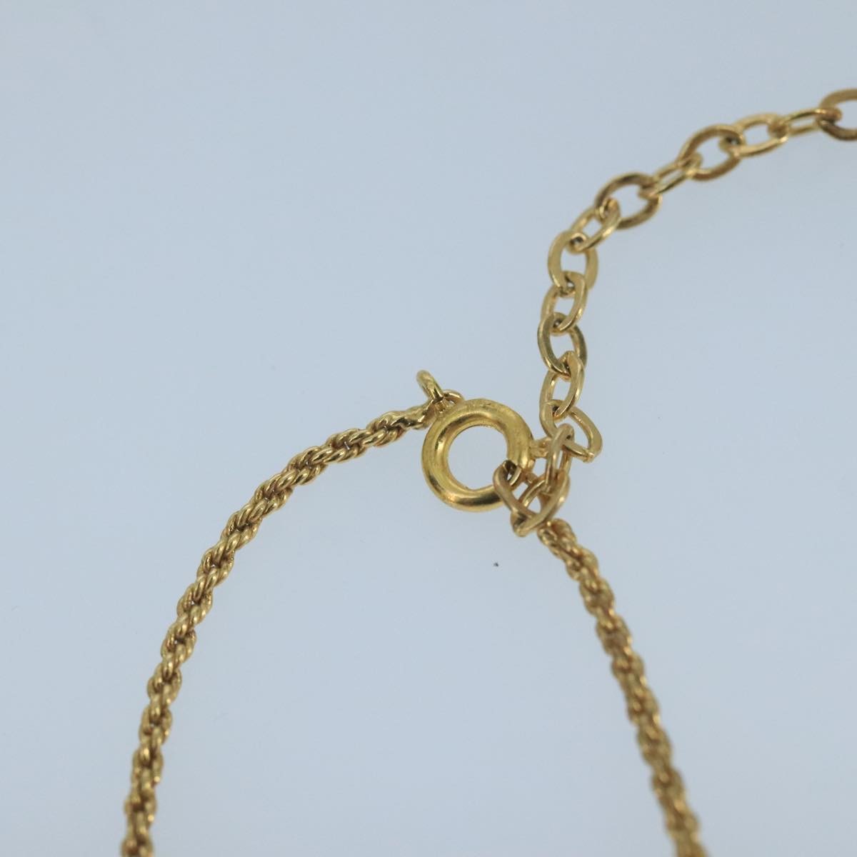 Christian Dior CD Pendant Necklace Metal, GOLD, METAL, Necklace