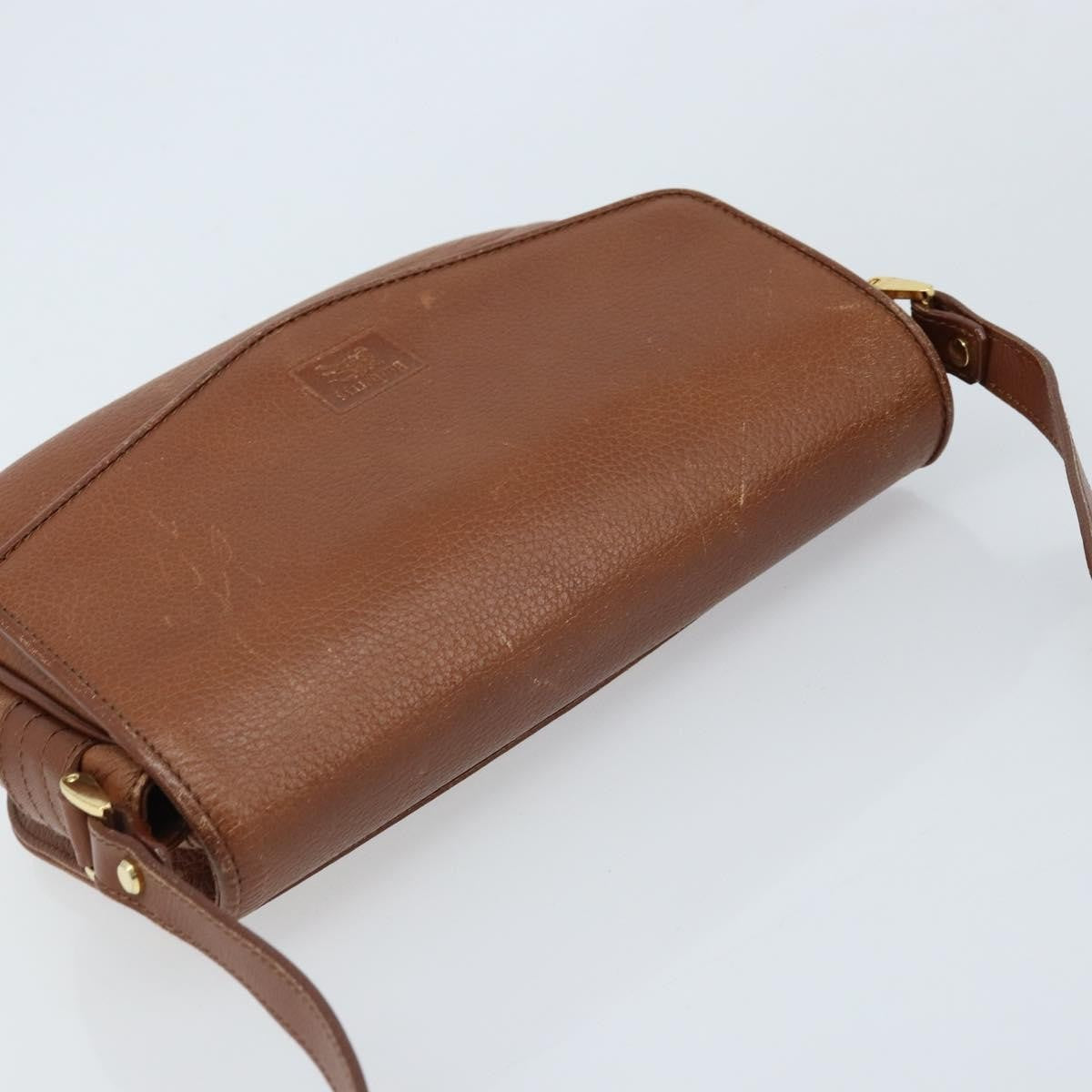 Burberry Flap Shoulder Bag Leather, BROWN, LEATHER, Shoulder bag