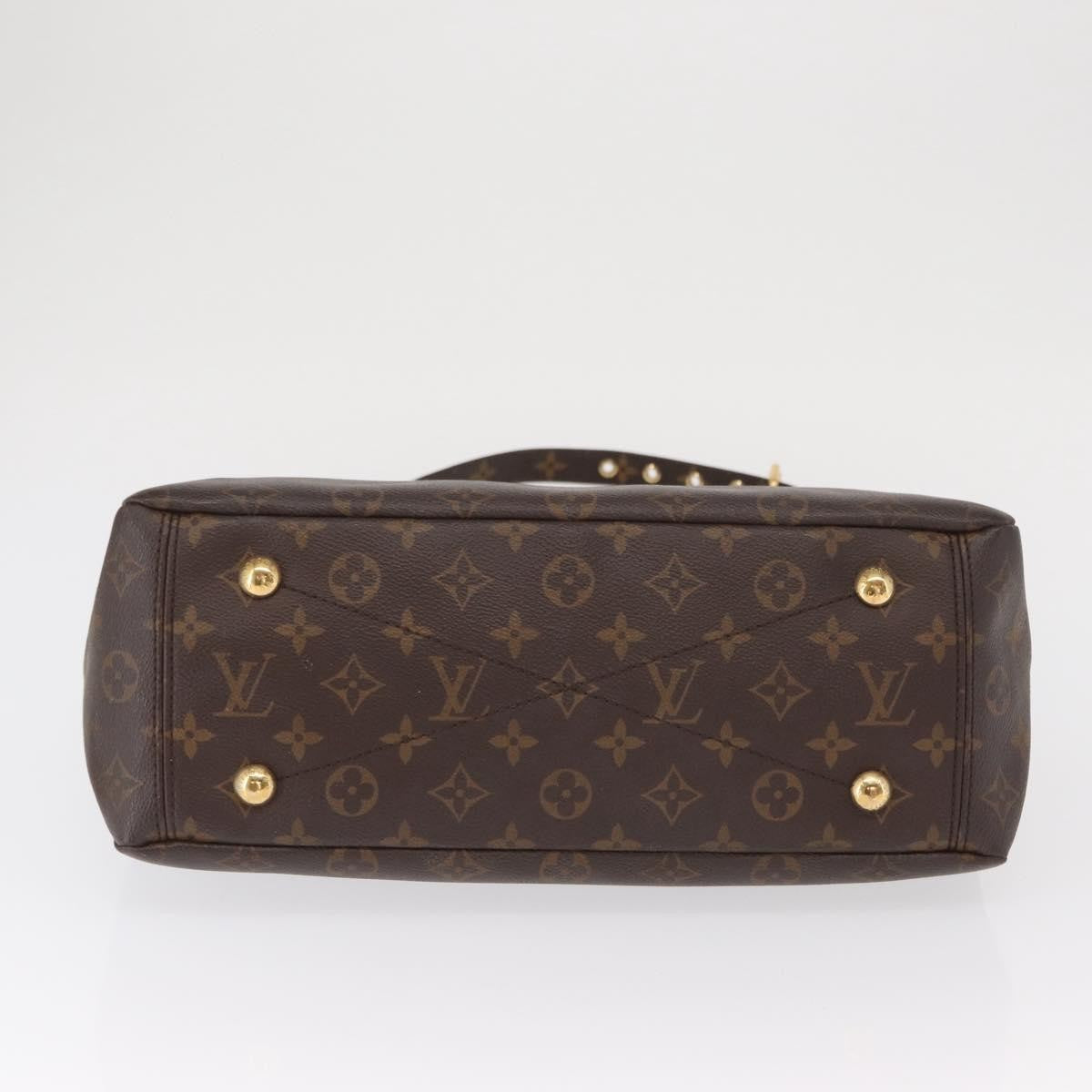 Louis Vuitton Pallas Tote Monogram Canvas with Leather, BROWN, CANVAS, Tote bag
