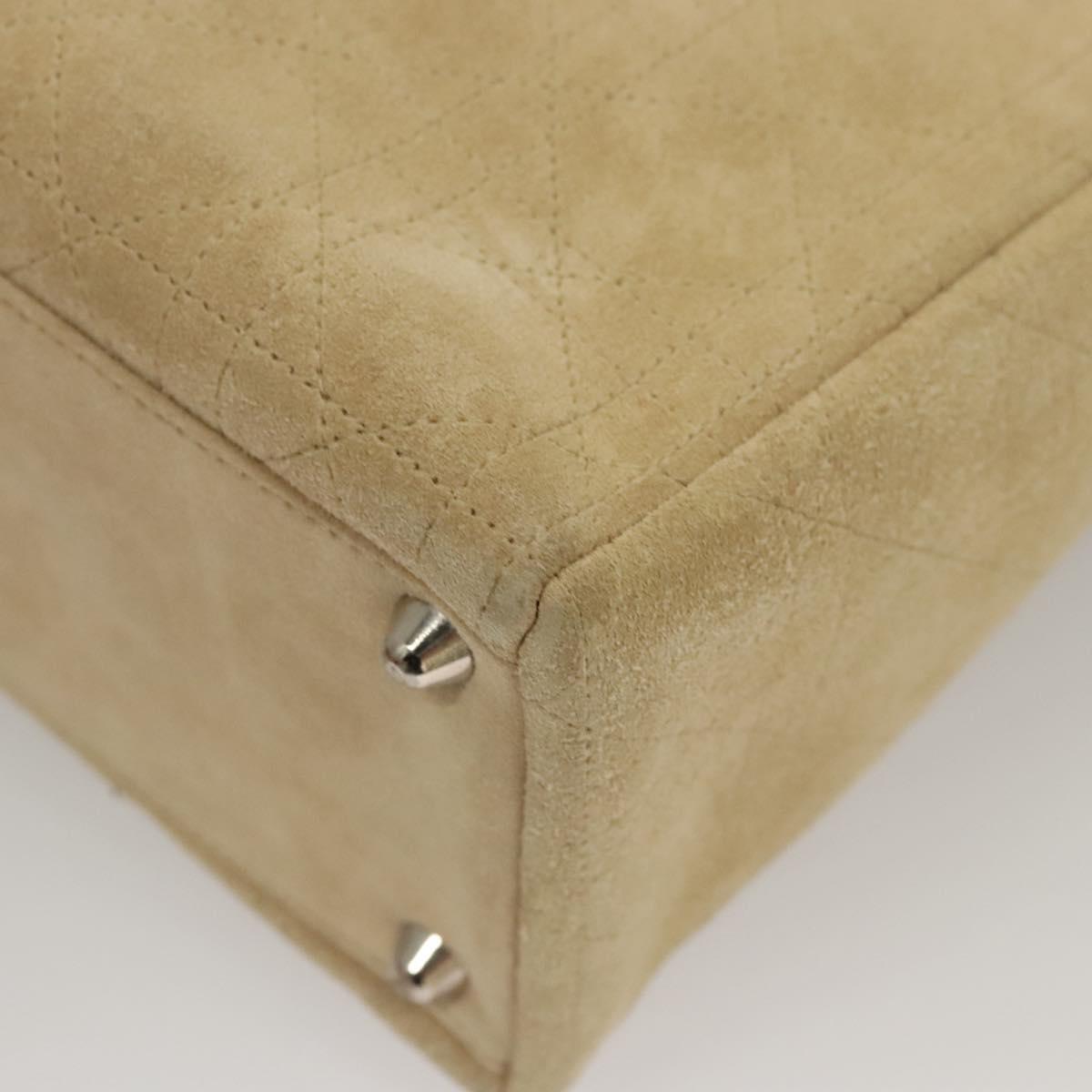 Christian Dior Lady Dior Bag Cannage Quilt Suede, BEIGE, SUEDE, Handbag