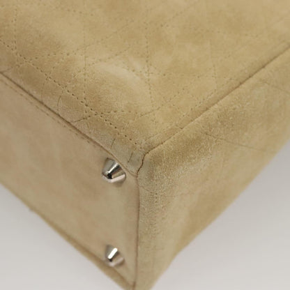 Christian Dior Lady Dior Bag Cannage Quilt Suede, BEIGE, SUEDE, Handbag