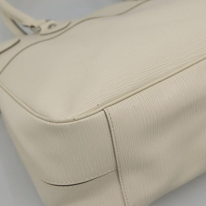 Louis Vuitton Passy Tote Epi Leather, WHITE, LEATHER, Tote bag