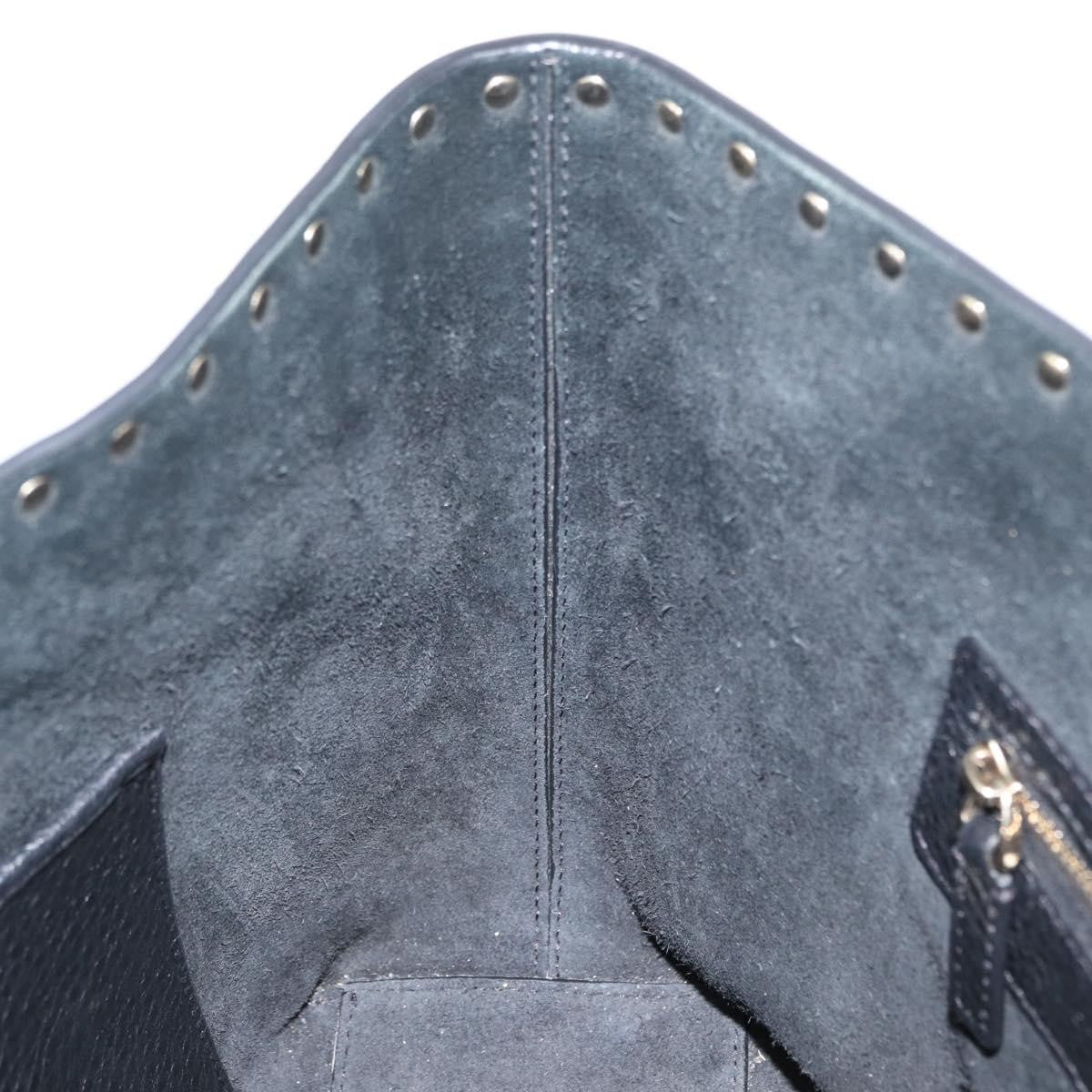 Valentino Garavani Rockstud Shopper Tote Leather, BLACK, LEATHER, Tote bag