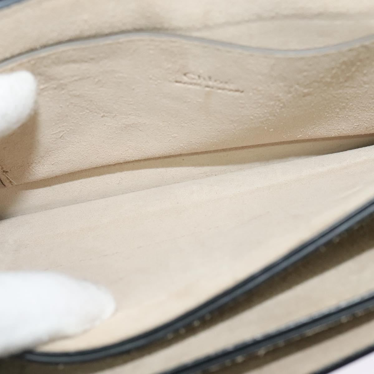 Chloe Faye Shoulder Bag Leather and Suede, BLUE, SUEDE, Shoulder bag