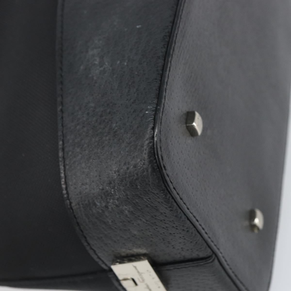Salvatore Ferragamo Vintage Tote bag Canvas, BLACK, CANVAS, Tote bag