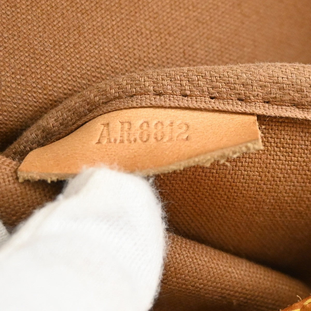 Louis Vuitton Saumur Handbag Monogram Canvas, Brown, Canvas, Shoulder Bag