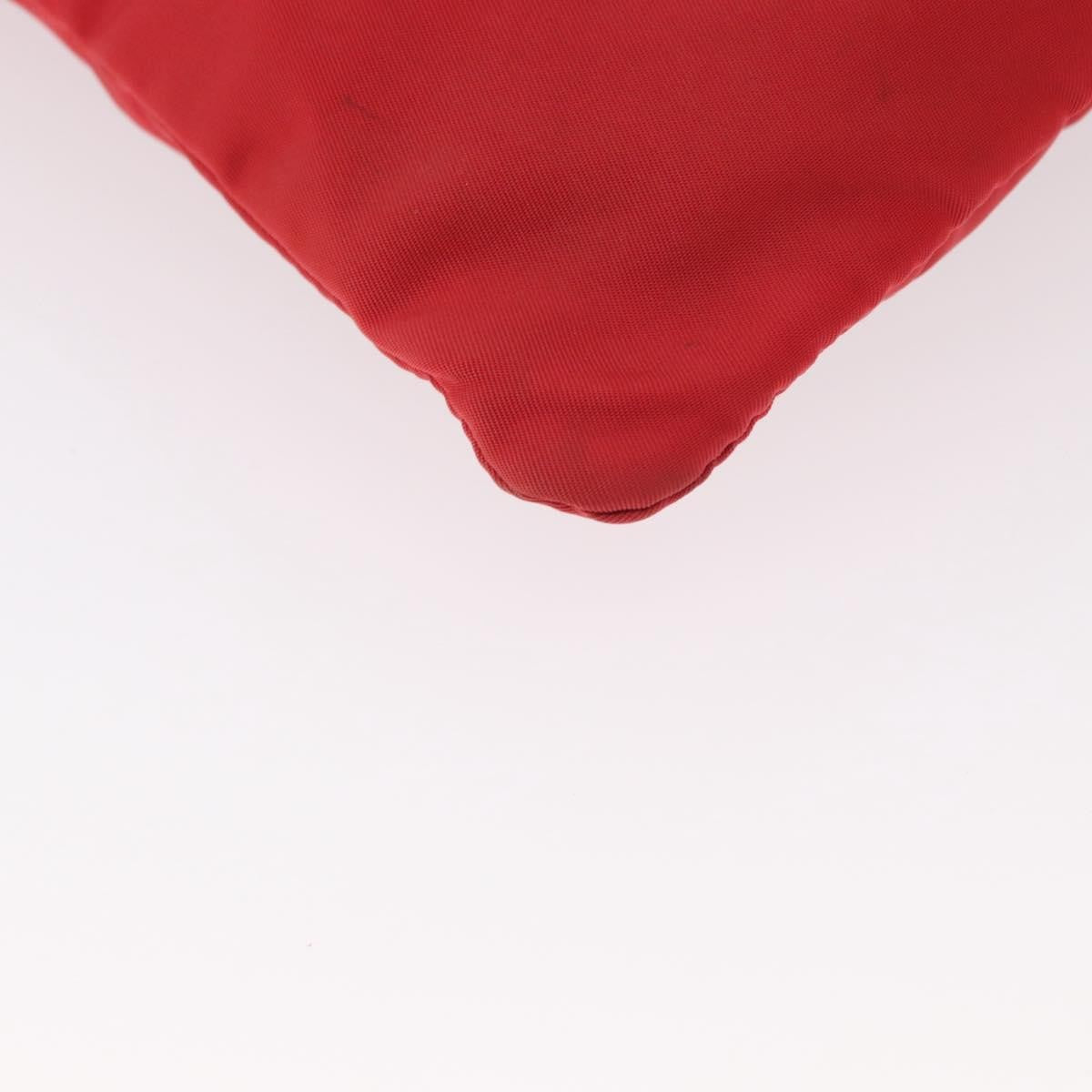 Prada Front Pocket Messenger Bag Tessuto, RED, NYLON, Shoulder bag