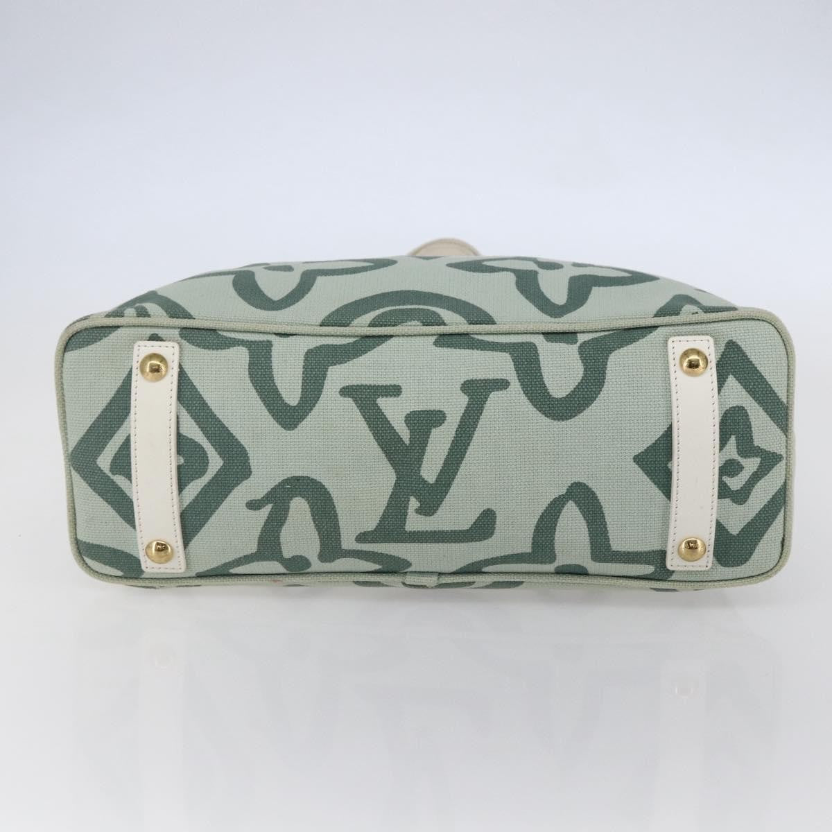 Louis Vuitton Tahitienne Cabas Canvas, GREEN, CANVAS, Tote bag