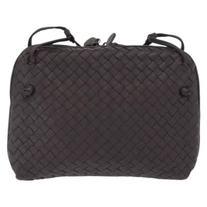 Bottega Veneta Nodini Crossbody Bag Intrecciato Nappa, BROWN, LEATHER, Shoulder bag