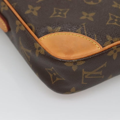 Louis Vuitton Danube 15 Crossbody Bag Monogram Canvas, BROWN, CANVAS, Crossbody bag